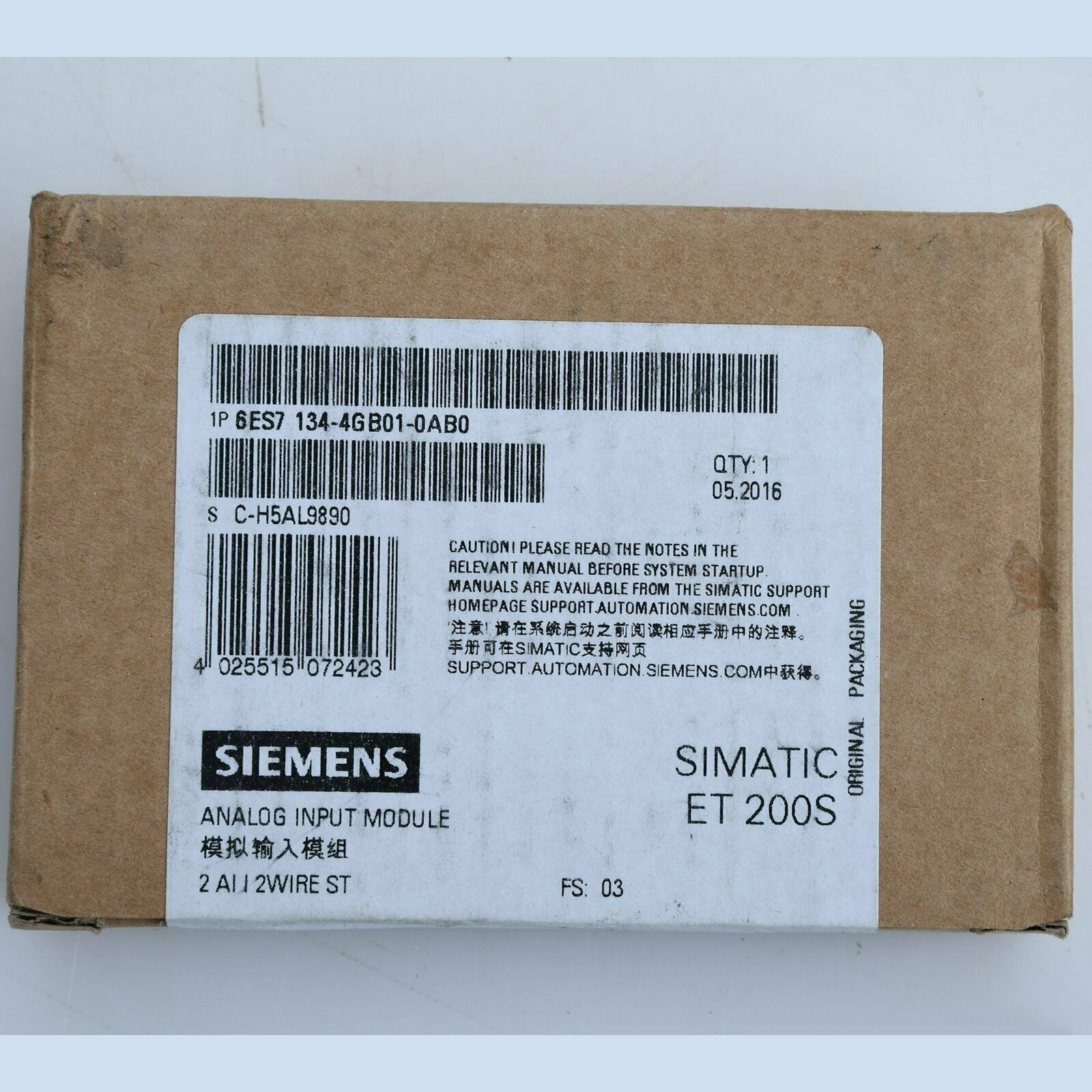 new  SIEMENS 1PS In Box 6ES7134-4GB01-0AB0  PLC Module spot stocks