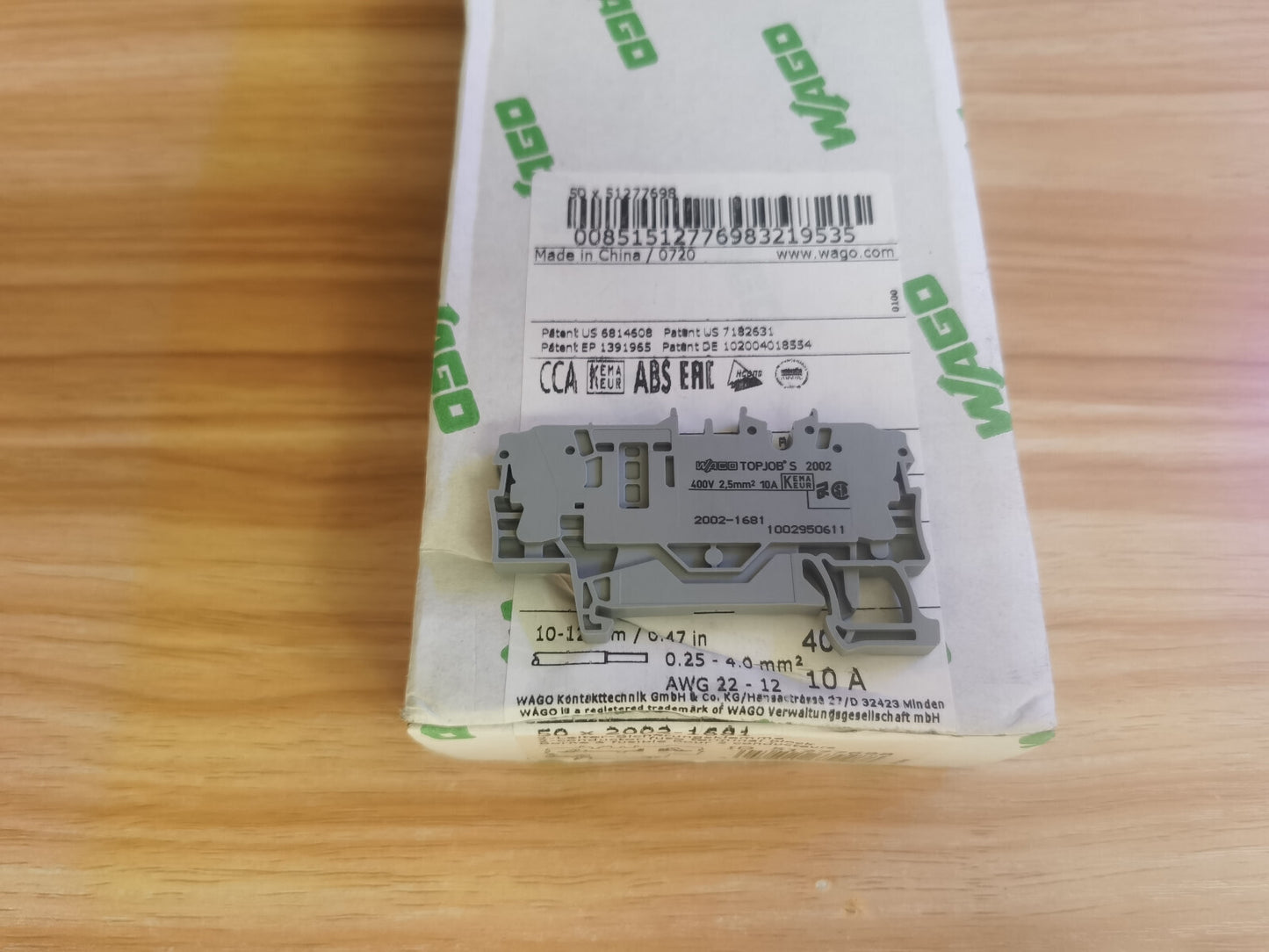 20PCS Wago 2002-1681 20021681 Teminal Blocks Free Ship
