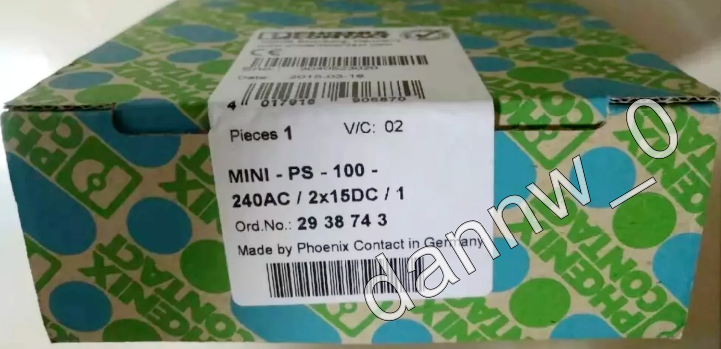 Phoenix Contact MINI-PS-100 240AC/15DC 1 Piece 2938743 - PHOENIX CONTACT