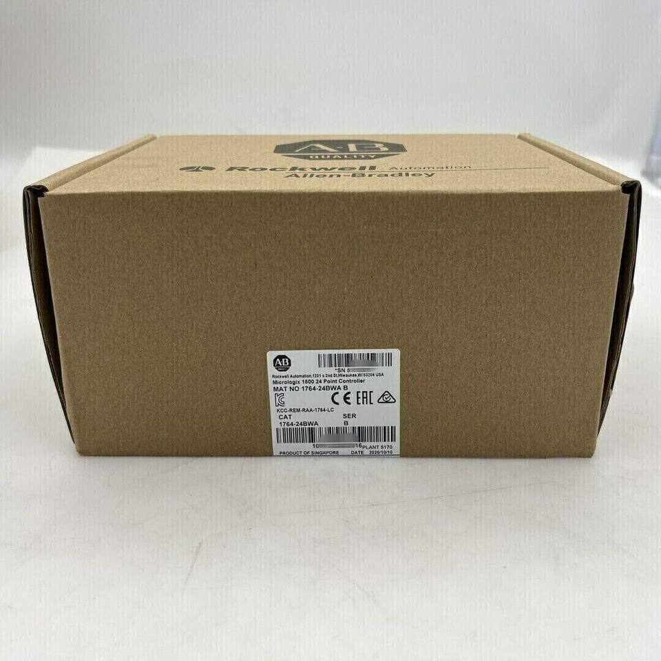 New Factory Sealed AB 1764-24BWA B MicroLogix1500 24 Point Controller MicroLogix1500 Controller - MICROLOGIX