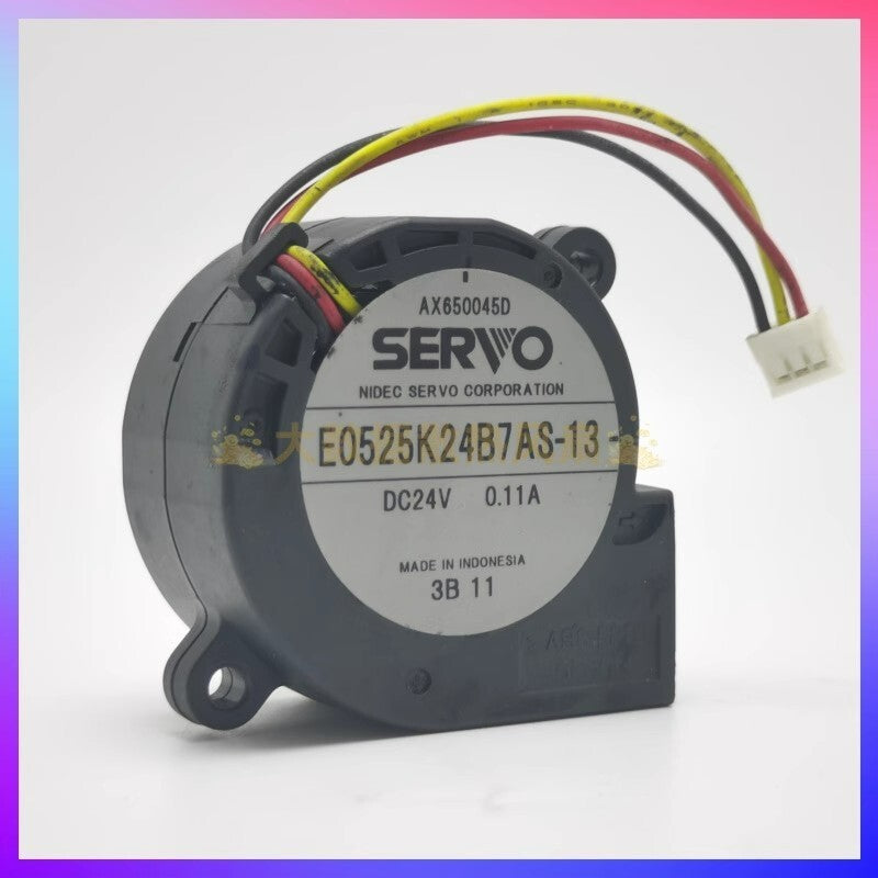 SERVO E0525K24B7AS-13 DC24V 0.11A 5025 3-Pin Centrifugal Turbo Cooling Fan