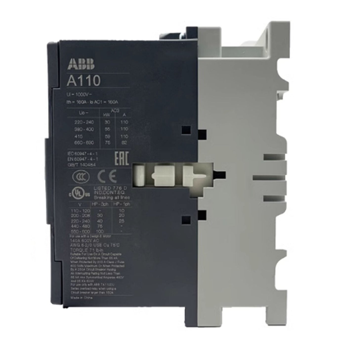 ABB A110-30-11 AC Contactor 220V - High-Quality Electrical Component - ABB