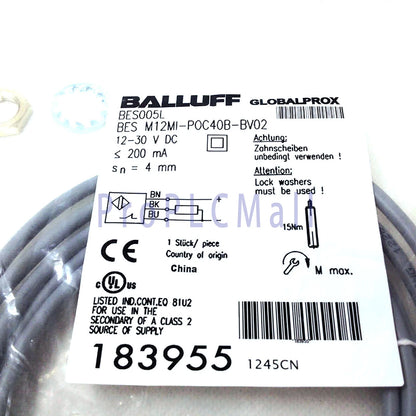 BALLUFF BES M12MI-POC40B-BV02(BES005L) Inductive Standard Sensors PNP ~1PCS