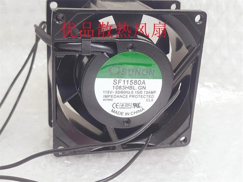 SUNON SF11580A-1083HBL.GN 115V 0.15/0.13A 80*80*38MM Inverter Cooling Fan