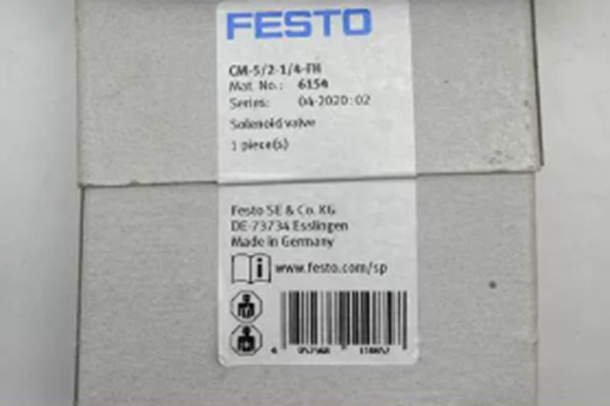 FESTO CM-5/2-1/4-FH 6154 Solenoid Valve: High-Performance hydraulic valve - FESTO