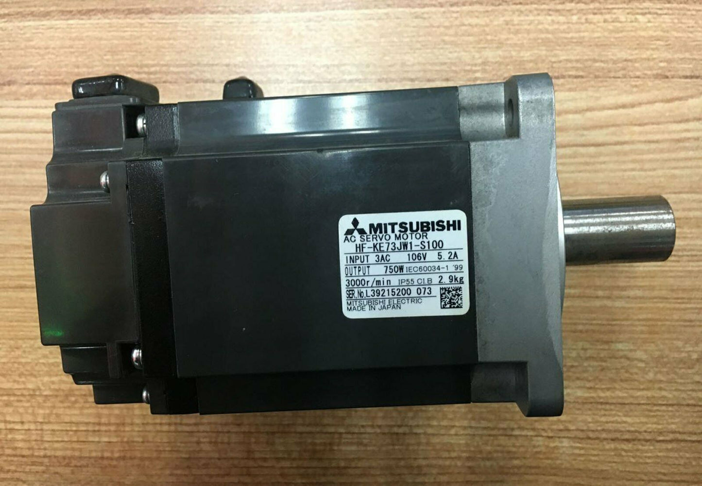 used HF-KE73JW1-S100 Mitsubishi tested servo motor - MITSUBISHI