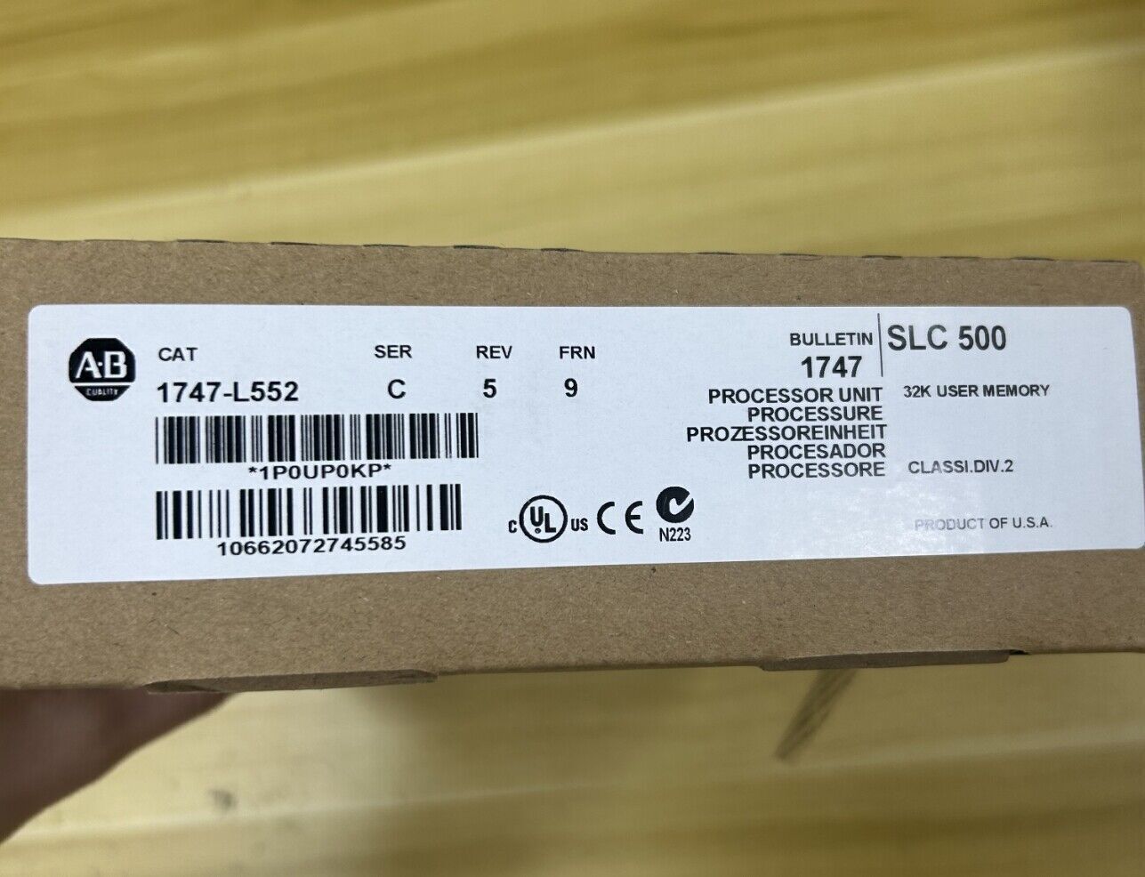 Allen-Bradley 1747-L552 SLC 500 Processor Unit - ALLEN-BRADLEY