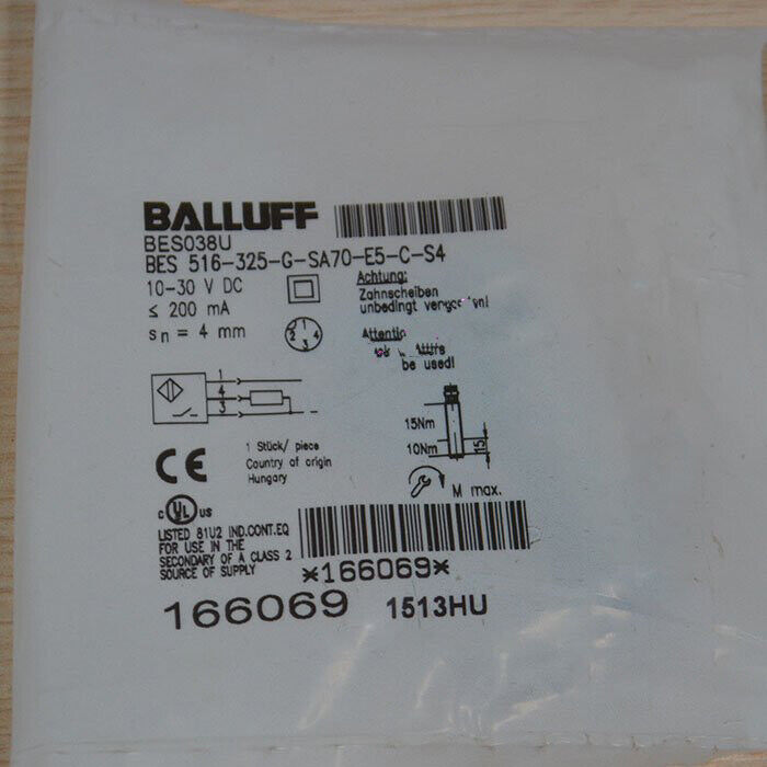 1PC Balluff BES 516-325-G-SA70-E5-C-S4 Proximity Switch - BALLUFF