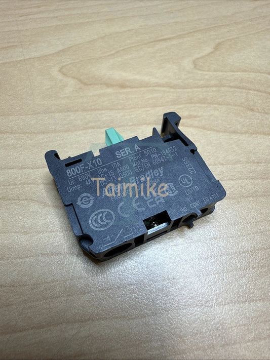 ! Allen Bradley 800F-X10 Contact Block Module