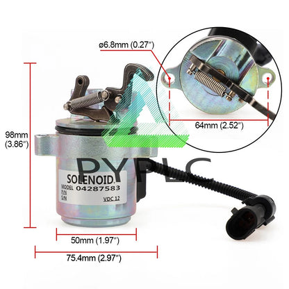0428-7583 0428-7116 Fuel Shut Off Solenoid 12V