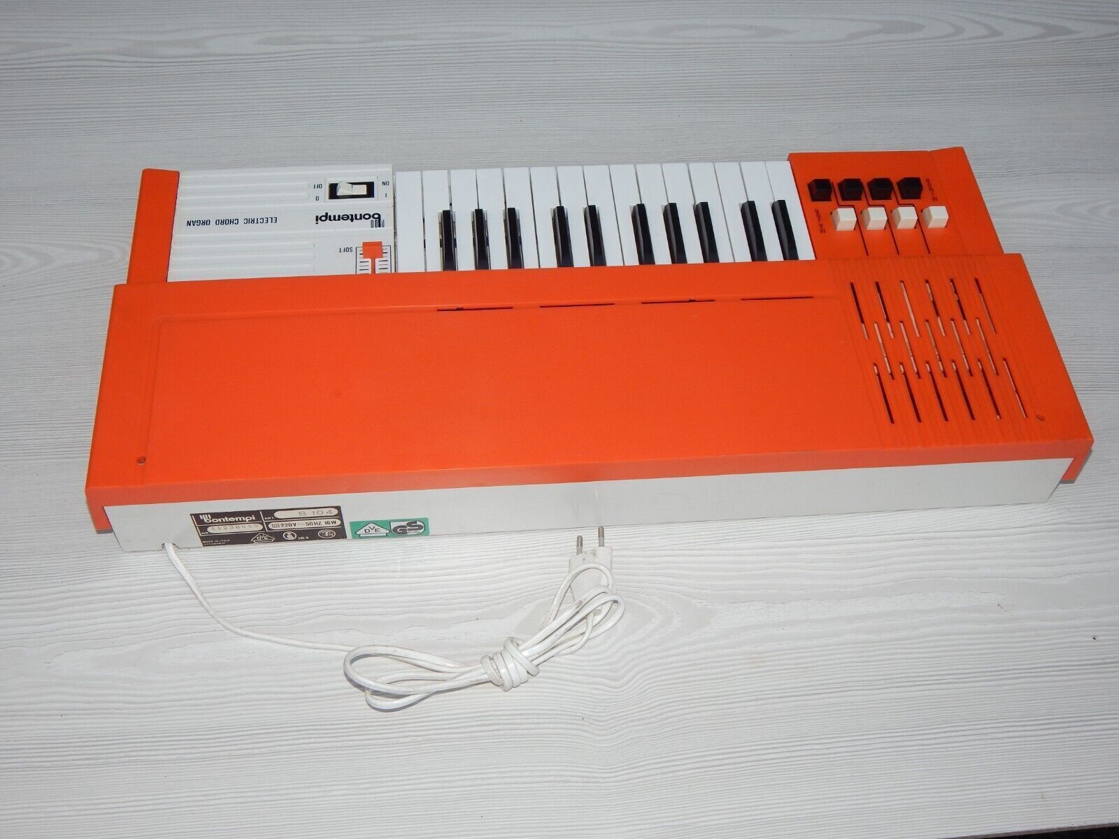 used Electric Chord Organ BONTEMPI B104 Keys Vintage - BONTEMPI