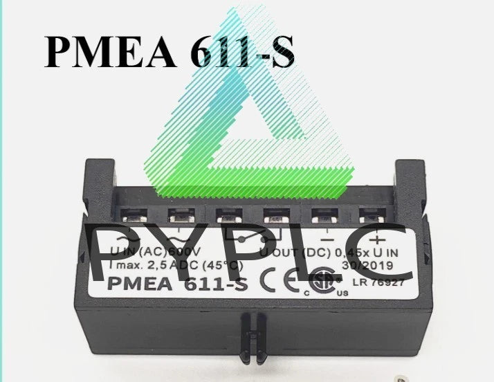 PMEA 611-S UIN AC 600V OUT DC 0.45 I Max 2.5 ADC LR 76927 Motor Brake Rectifier