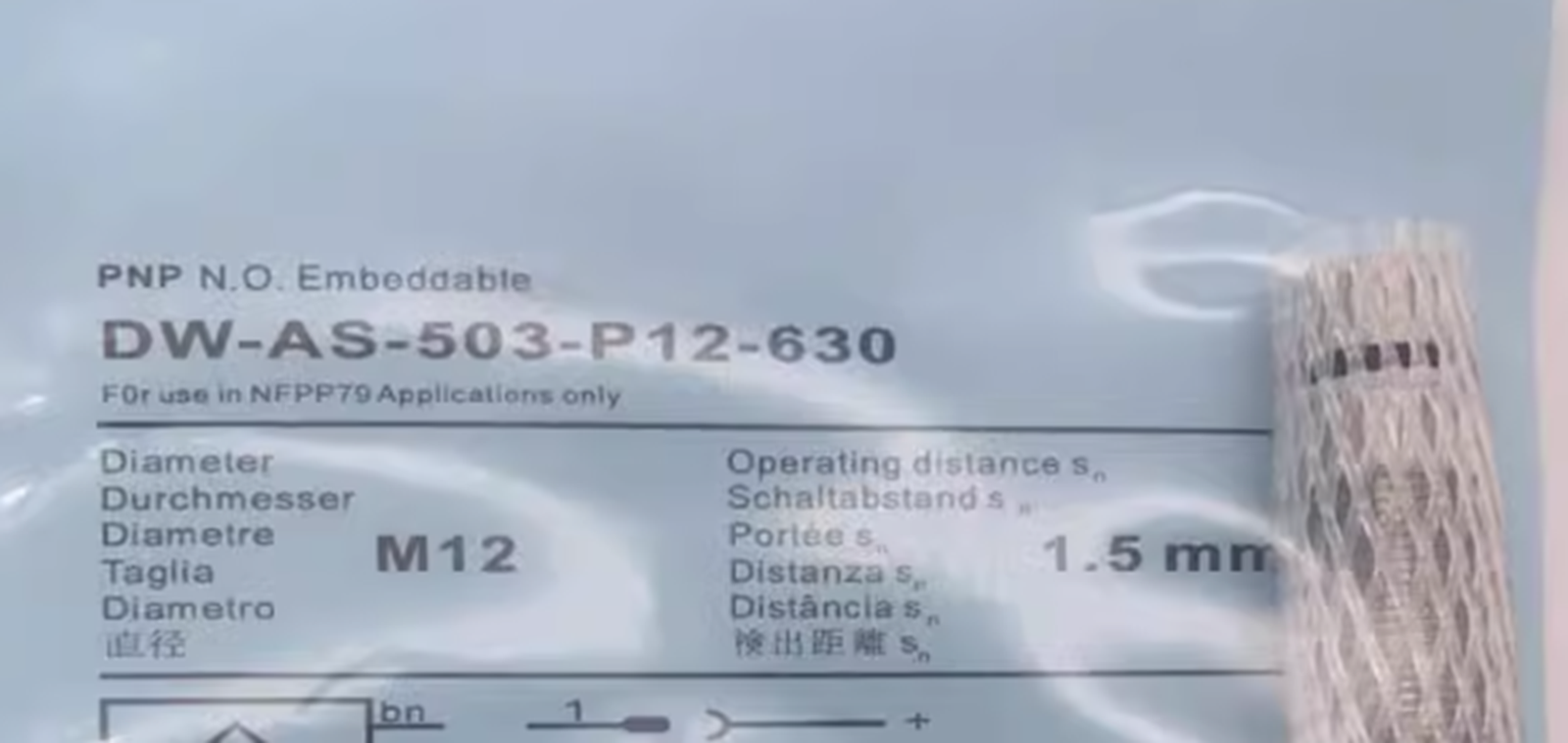 CONTRINEX DW-AS-503-P12 Smart Proximity Switch - CONTRINEX