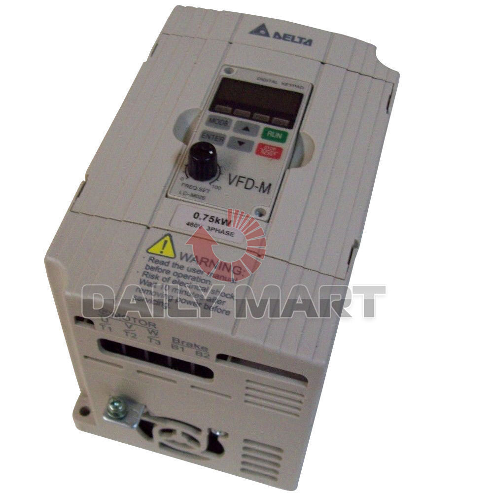new Delta VFD007M43B PLC 0.75KW 460V Three Phase Sensorless Vector Micro AC Drive - DELTA