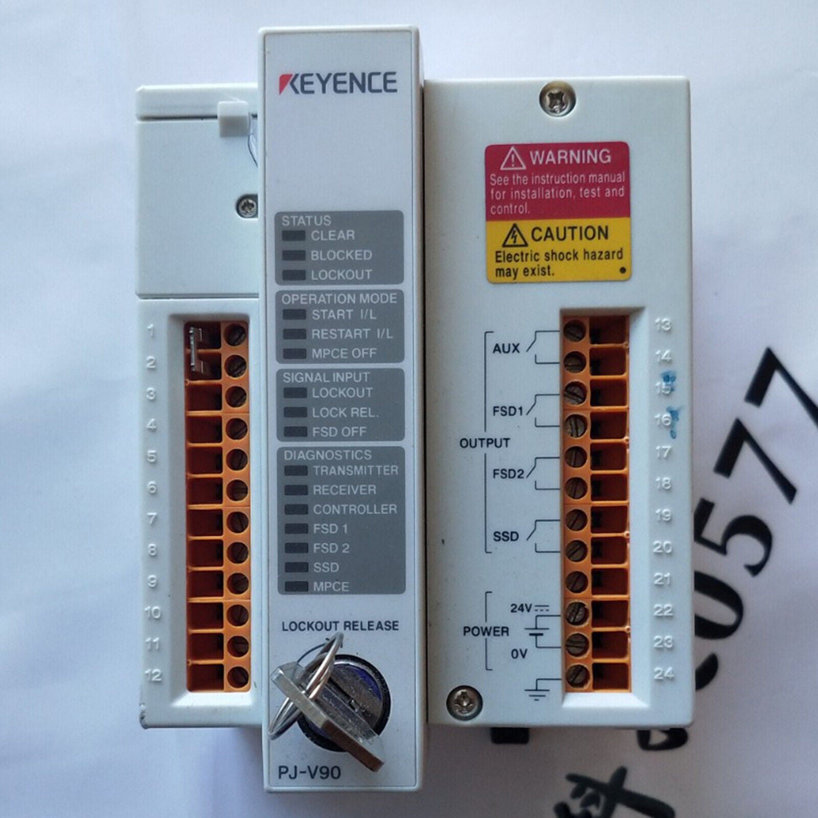 Keyence Light Curtain Safety Controller PJ-V90 - KEYENCE