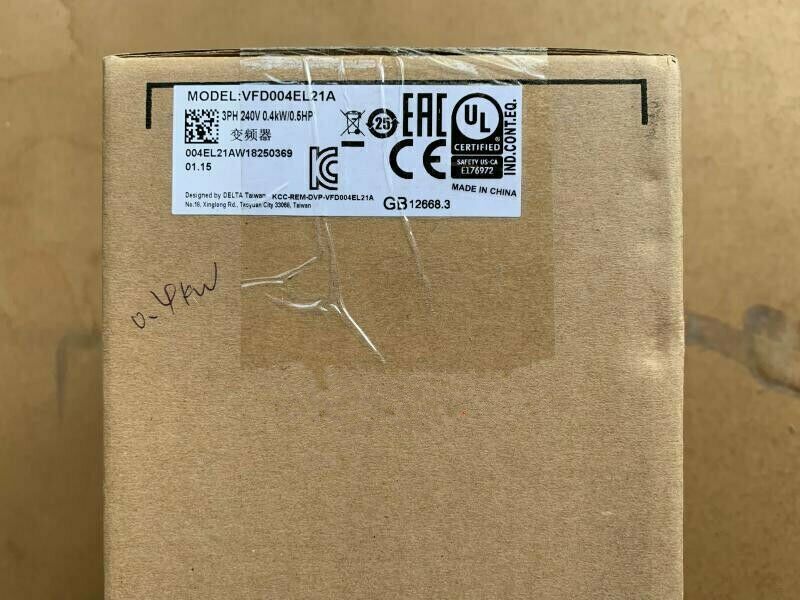new DELTA 400W 0.5HP VFD Inverter VFD004EL21A 1 year - DELTA