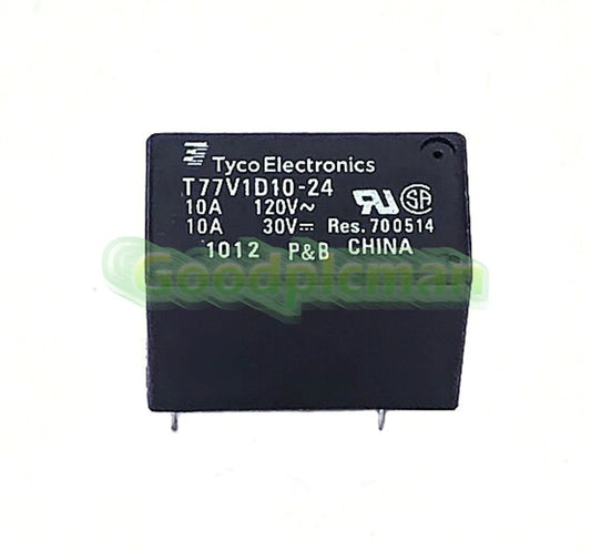 1pc TYCO T77V1D10-24 Power Relay 24VDC 4Pin 10A 120V