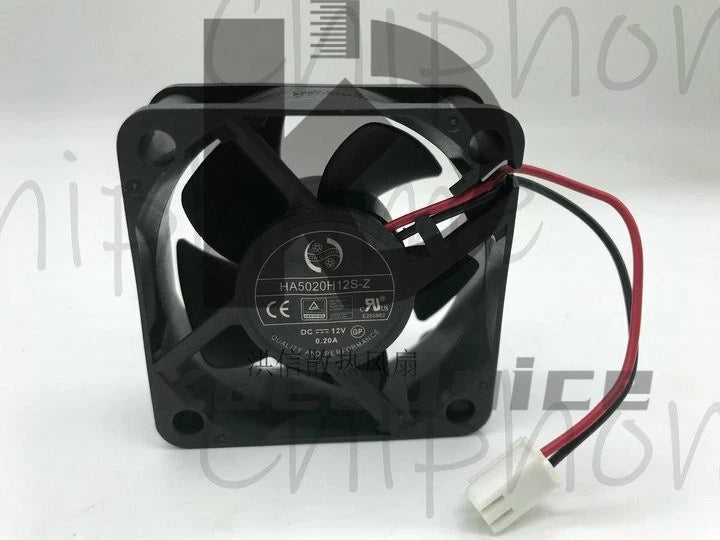 1pcs ONG HUA HA5020H12S-Z 5020 DC12V 0.20A 2-wire silent cooling fan