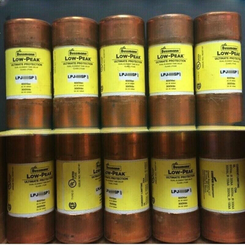 new 10PCS Bussmann LPJ-45SP LPJ45SP 45A 600V Time Delay Class J Dual Element Fuse - BUSSMANN