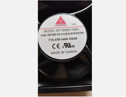 1 PCS Y.S.TECH Fan WT18089115BH AC 100/120V 17689 17.6cm cooling fan