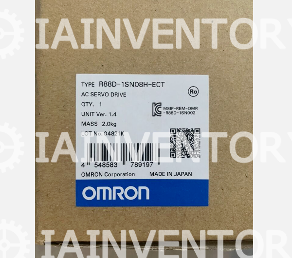 Omron R88D-1SN08H-ECT SERVO DRIVER - OMRON