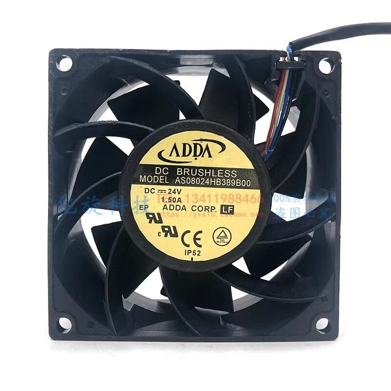 ADDA AS08024HB389B00 8038 DC24V 1.5A 8CM 4-Wire PWM Inverter Cooling Fan
