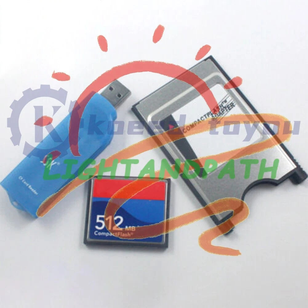 1set CNC 512MB CF CF card+CF-PCMCIA adapter+SSK USB2.0 card reader