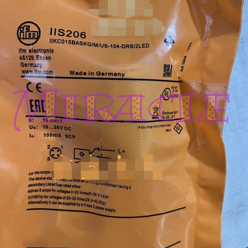 new 1PC Fits for IFM IIS206 Proximity switch sensor - IFM