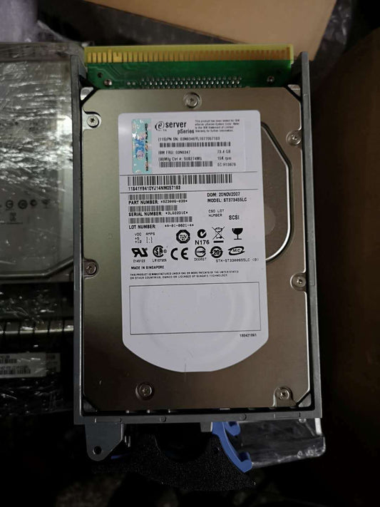 used IBM 03N6347 ST373455LC 15K 73.4GB Internal 15K RPM 3.5" SCSI 80 pin hard drives - IBM