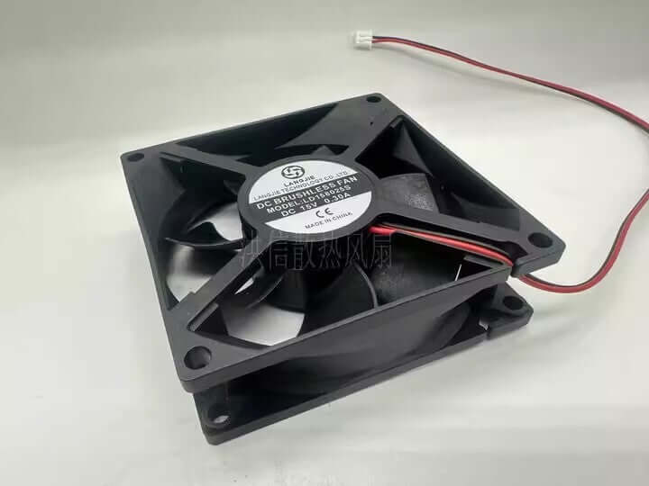 new LANGJIE LD158025S 8025 DC15V 0.30A 8CM 2-pin silent cooling fan