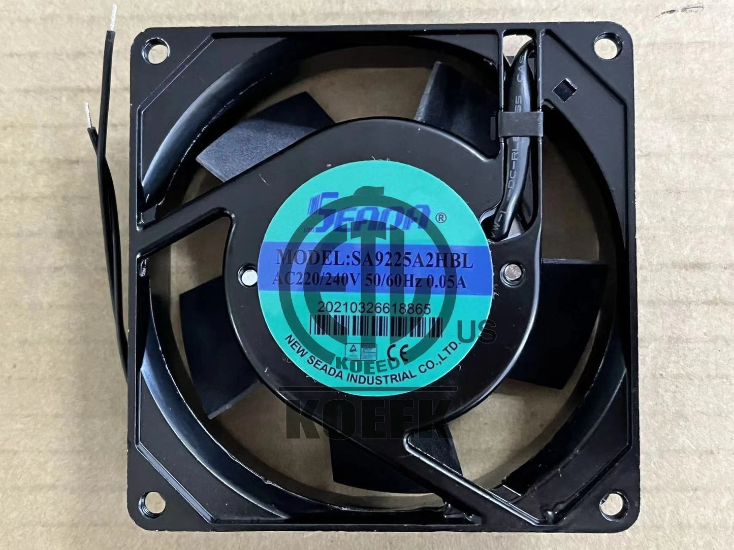 1 PCS SEADA Axial flow Fan SA9225A2 HBL AC 220V 9225 9CM 2 wire