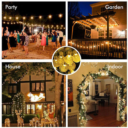 6 meters 40 LED USB Crystal Ball String Lights Garden Party Holiday House Decor