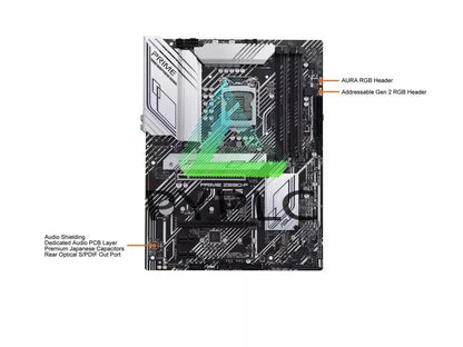 For ASUS PRIME Z590-P LGA 1200 Intel Z590 SATA 6Gb/s ATX Intel Motherboard