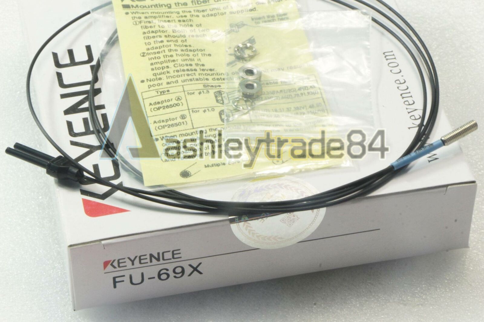 new  One Keyence FU-69X Fiber Optic Sensor FU69X Cable