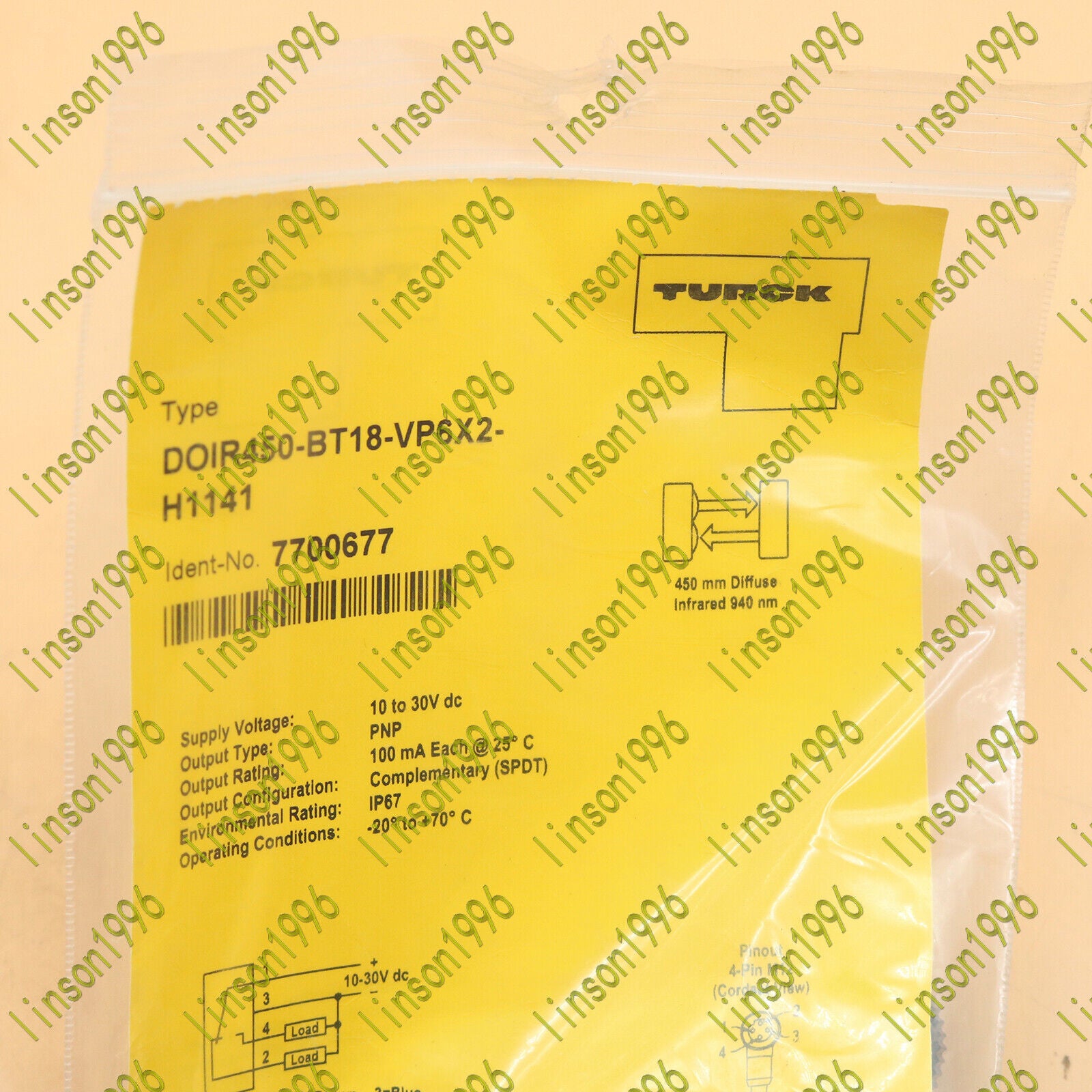 Turck Proximity Sensor DOIR450-BT18-VP6X2-H1141 Fast Delivery - TURCK
