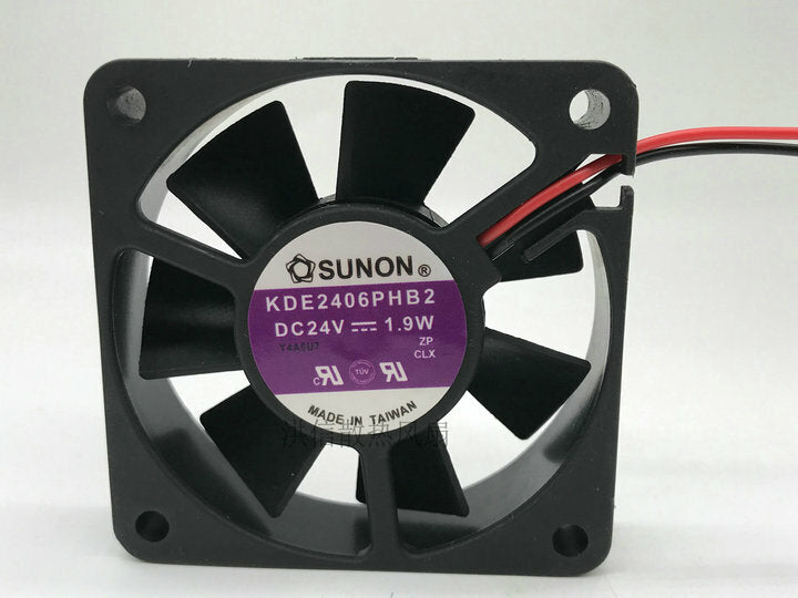 used SUNON KDE2406PHB2 24V 1.9W 6CM 6015 inverter fan