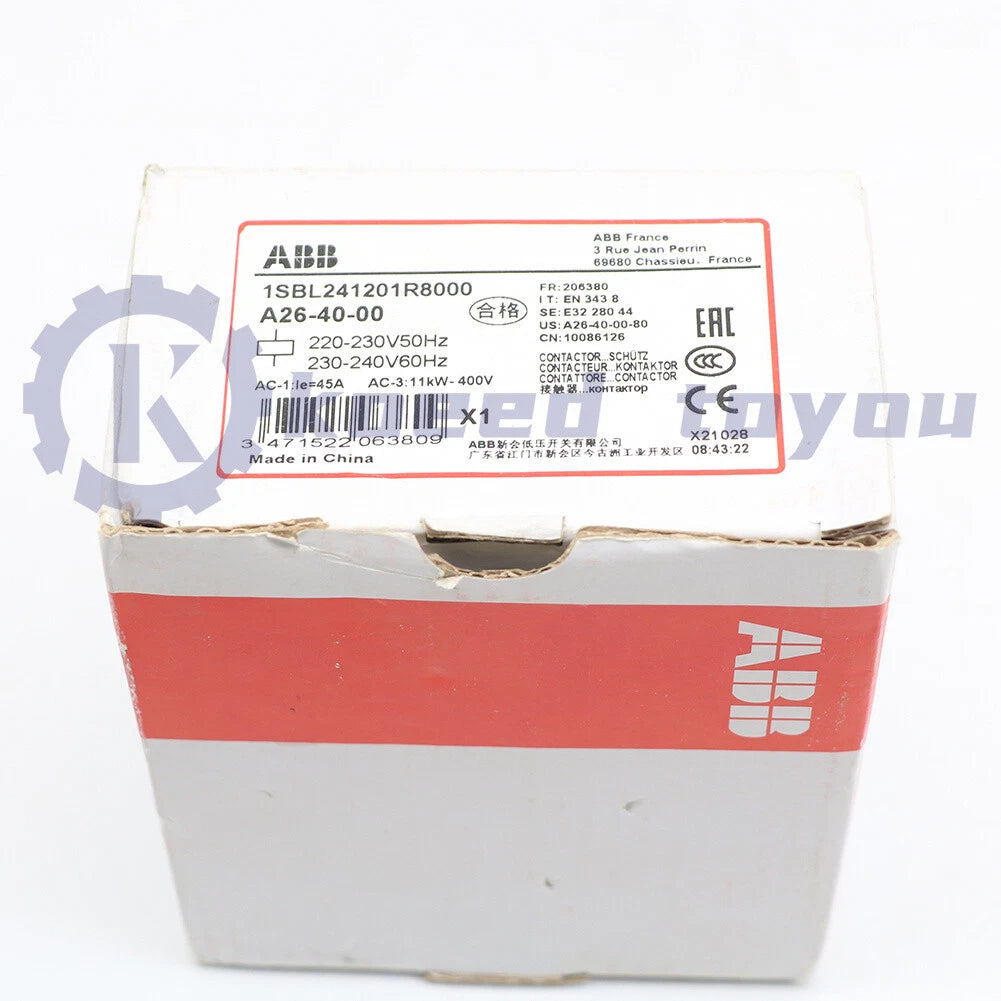 1Pcs ABB A26-40-00 220V Contactor