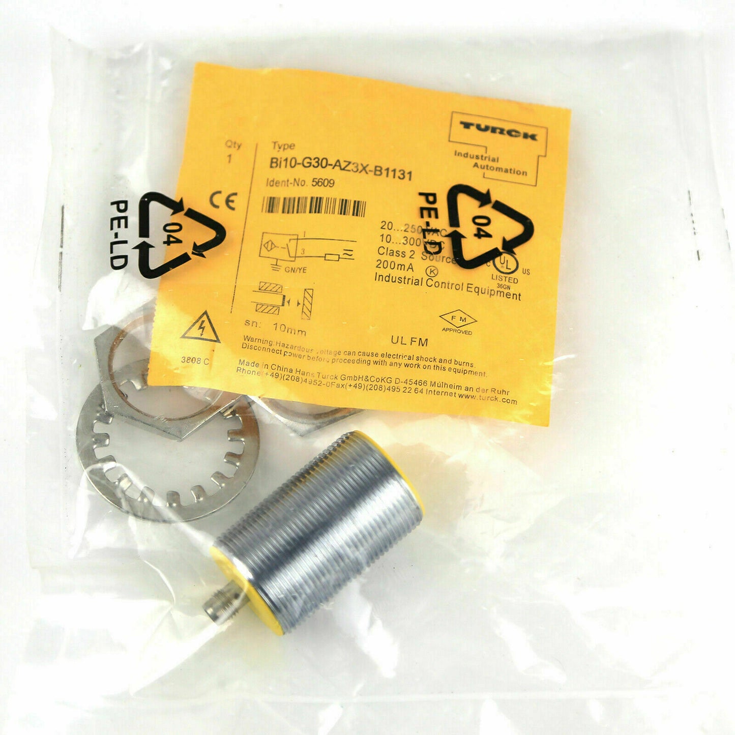 TURCK BI10-G30-AZ3X-B1131 Inductive Sensor - TURCK