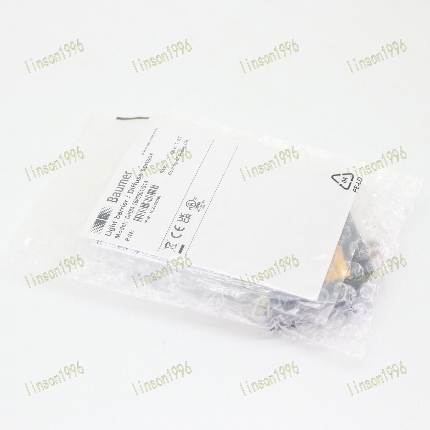 1PC Baumer OHDM 16P5001/S14 10-30V DC Qty Photoelectric Diffuse Sensor - BAUMER