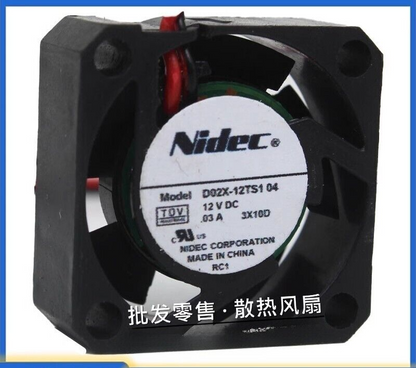 NIDEC D02X-12TS1 12V 0.03A 2510 2.5cm Cooling Fan