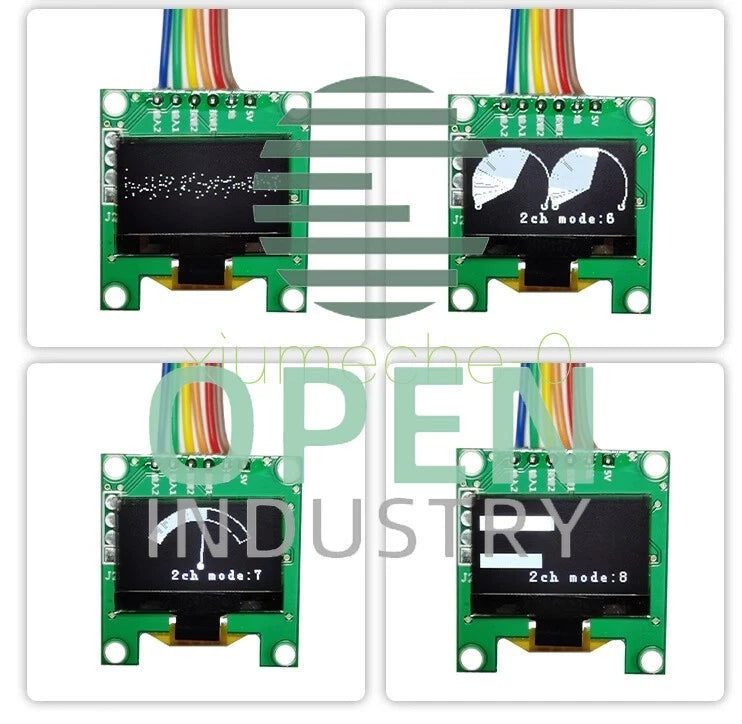 1PCS 0.96" OLED Music Spectrum Display Analyzer Audio Level Indicator VU Meter