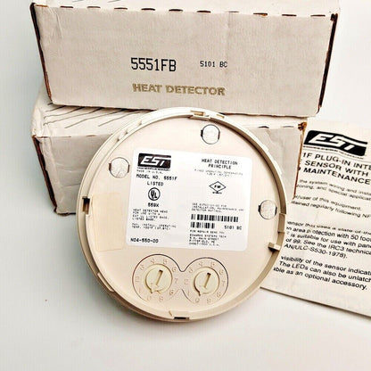 Edwards 5551F Heat Detector for Fire Alarm Systems - EDWARDS