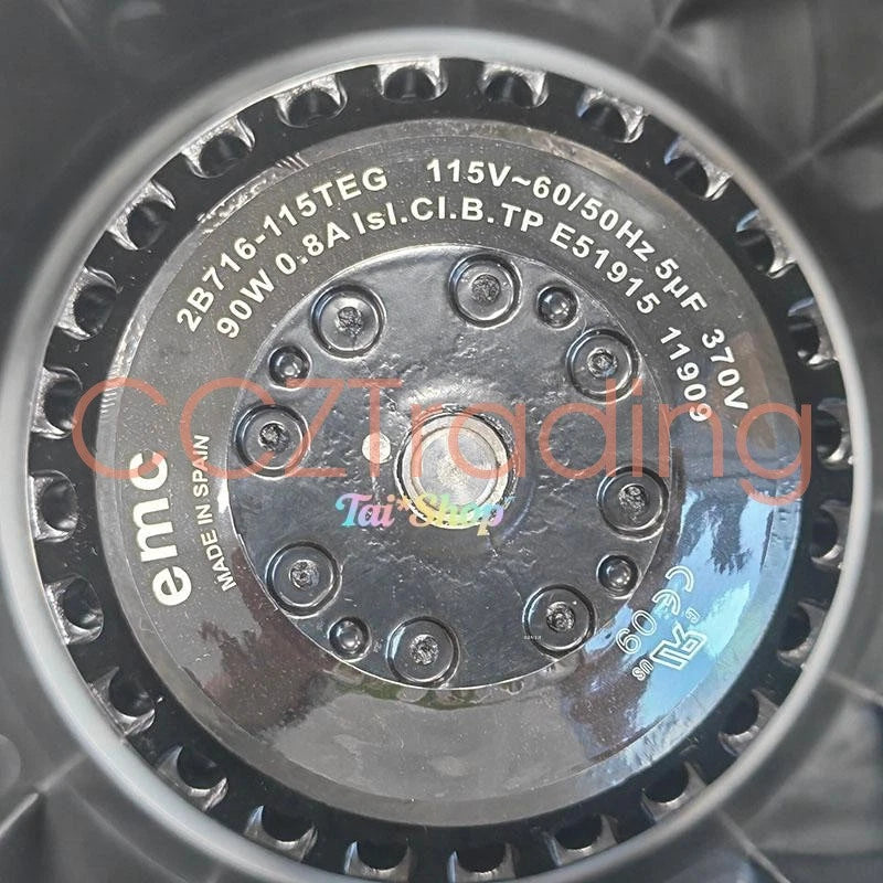 1 Pc. 2B716-115TEG Centrifugal Turbine Fan Cooling Fan 115V 19CM 90W