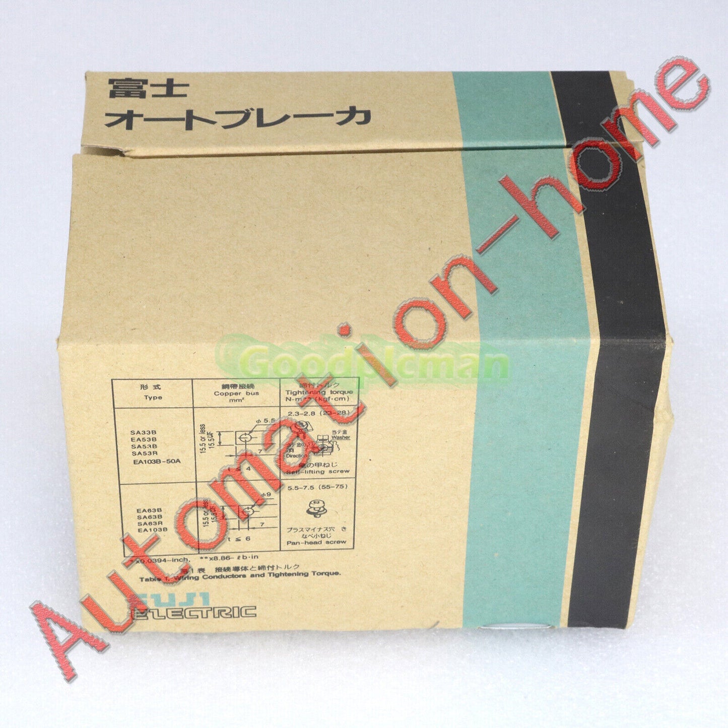 Fuji EA103B 3P 100A Circuit breaker 1Pcs/
