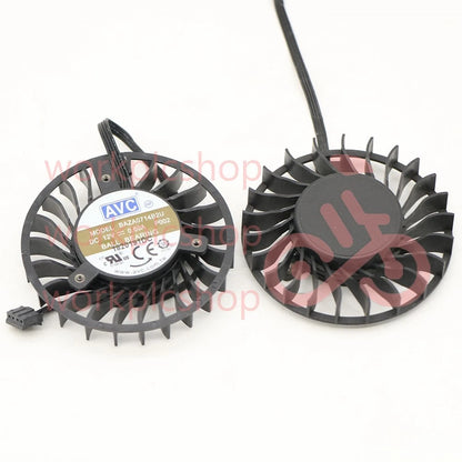 1pcs AVC BAZA0714B2U 12V 0.6A P002 64MM*16MM Graphics Card 4-wire Cooling Fan