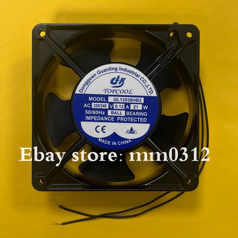 TOPCOOL GL12038HB2 AC220/240V 0.12A 21W 12CM Cooling Fan