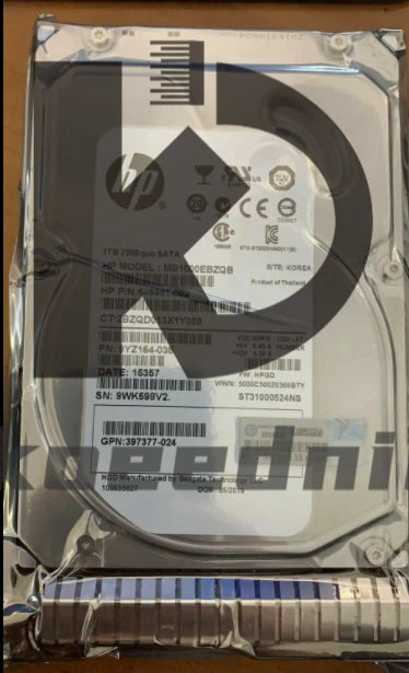 Fit HP 657750-B21 1TB 6G SATA 7.2K 3.5in MDL SC HDD Hard Drive 657739-001