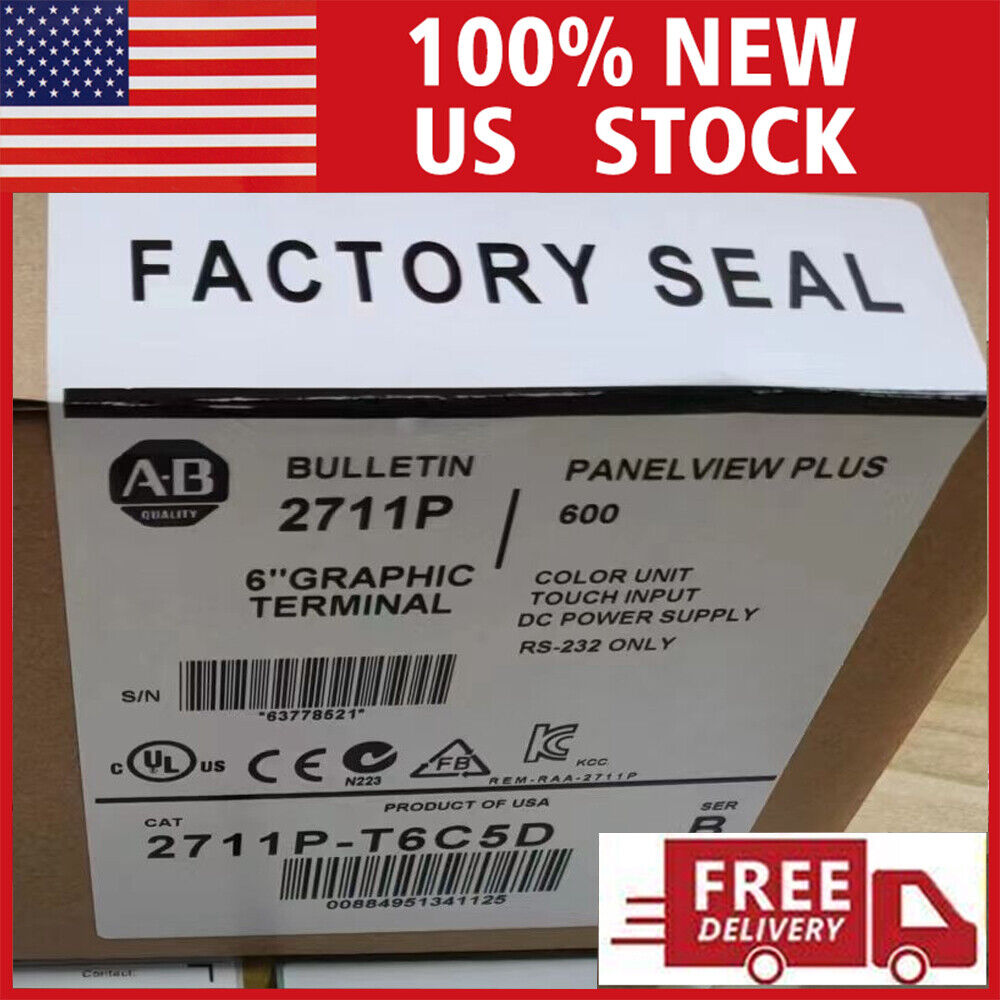 Allen Bradley 2711P-T6C5D Series B PanelView PLUS 600 New US - ALLEN BRADLEY
