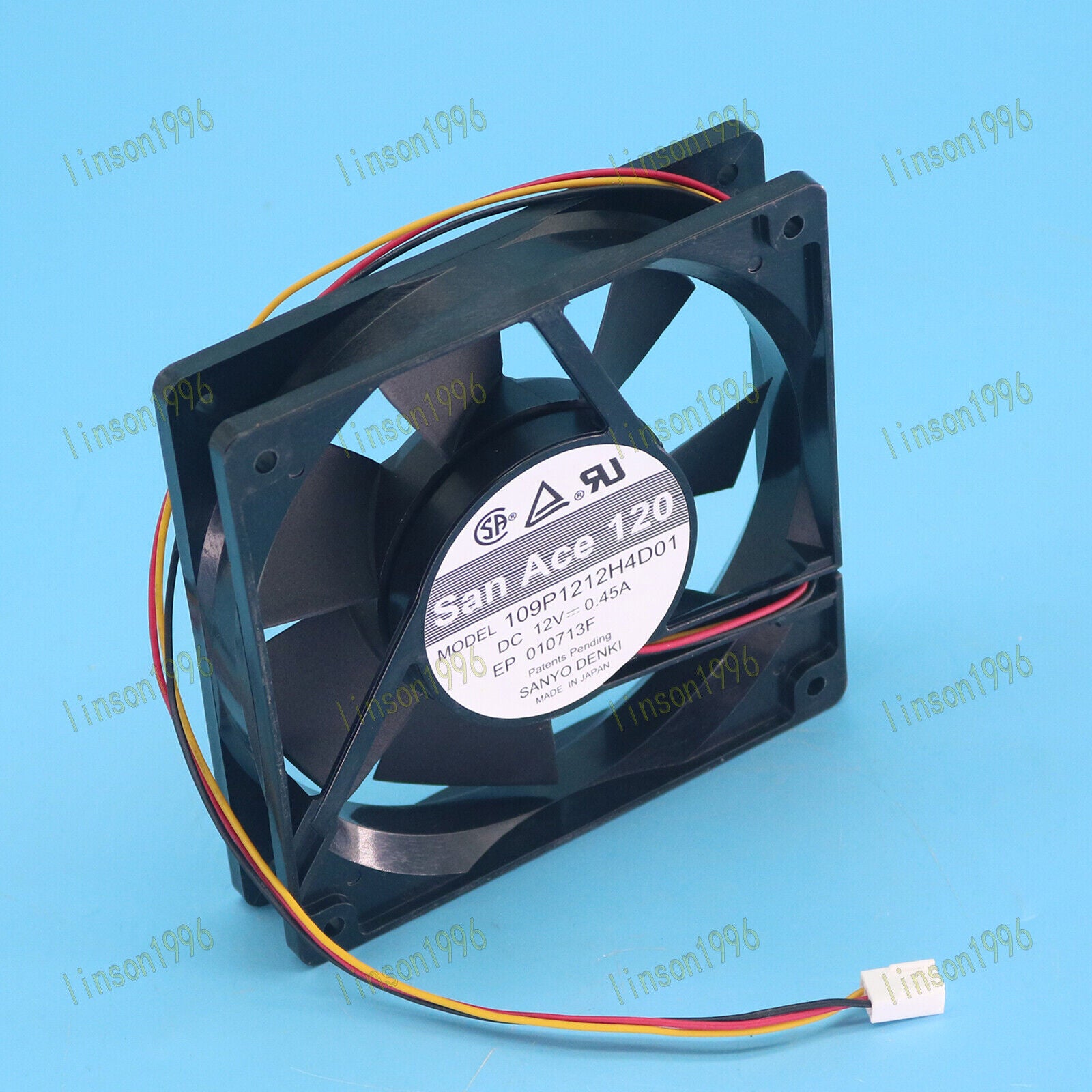 new 1PC  Sanyo Fan 109P1212H4D01 DC12V 0.45A FAST SHIP Sanyo