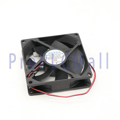2PCS RD9225S24H RUNDA Fan DC24V 0.23A 9225 9CM 2 Wire Cooling Fan